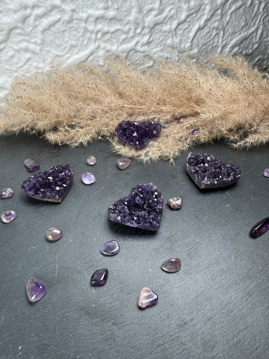 Amethyst 💜 Herzen | HQ | 4cm